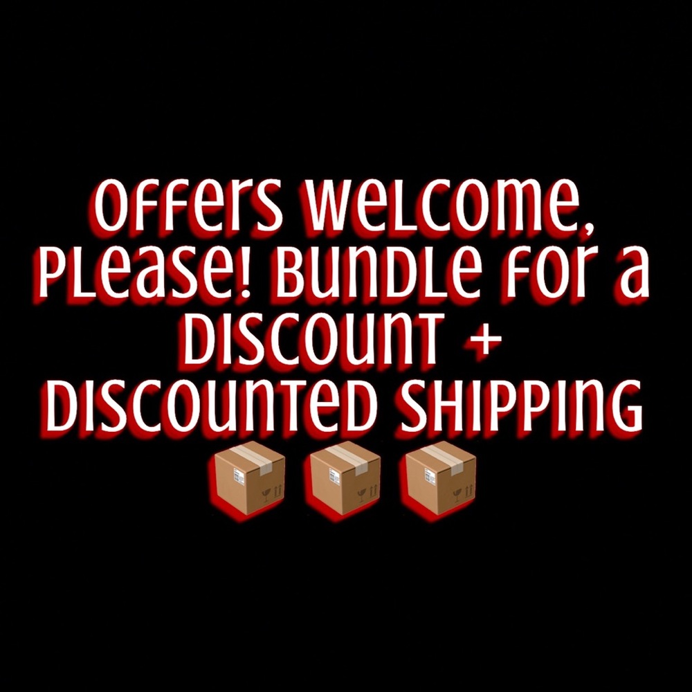 Make offers! Bundle for a discount + discounted shipping!